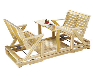 Balançoire 4 place en cèdre